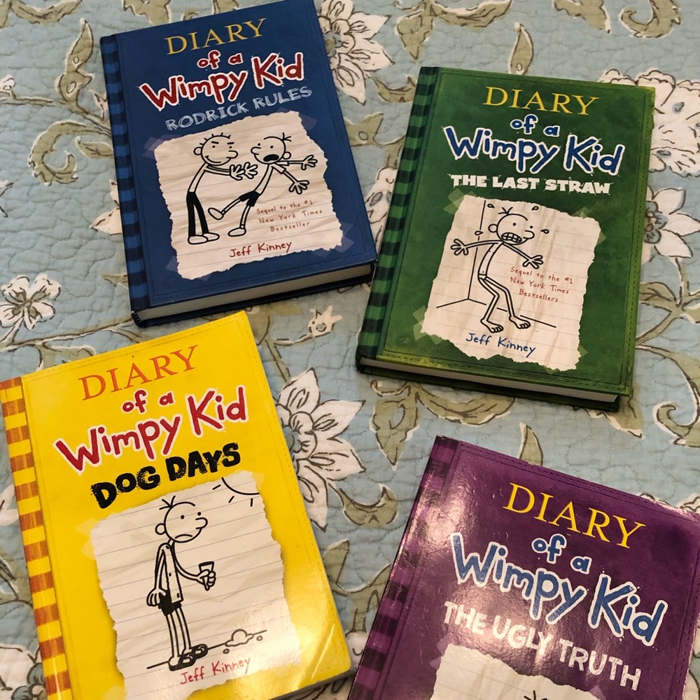 Diary of a Wimpy Kid books 📚 #’ 2,3,4 & 5